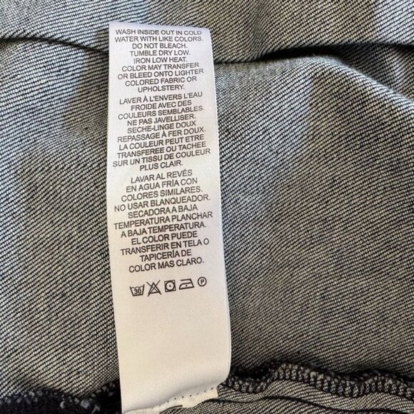 FRAME Pleated High-Rise Bell Bottom Flared Dark Blue Denim Jeans Size 32 - Picture 15 of 15